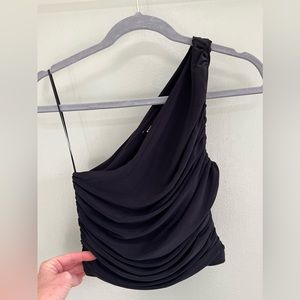 Black off the shoulder Express top. Crop style, not too short